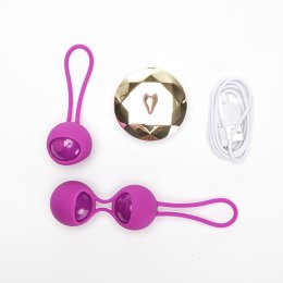 Kulki Kegla Wibrujące Sterowane Zdalnie Fioletowe