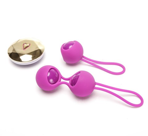 Kulki Kegla Wibrujące Sterowane Zdalnie Fioletowe