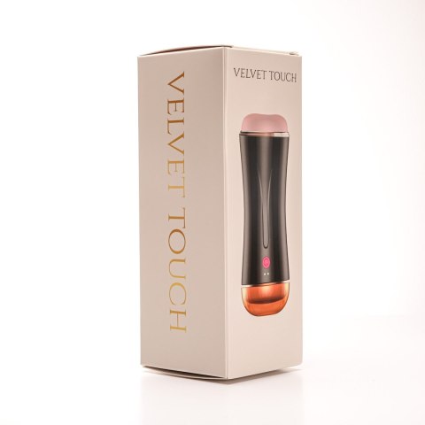 Masturbator Z Wibracją Dwustronny Wagina Anus Cyberskóra Ładowany Usb Czarny