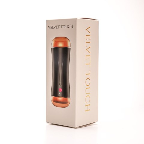 Masturbator Z Wibracją Dwustronny Wagina Anus Cyberskóra Ładowany Usb Czarny