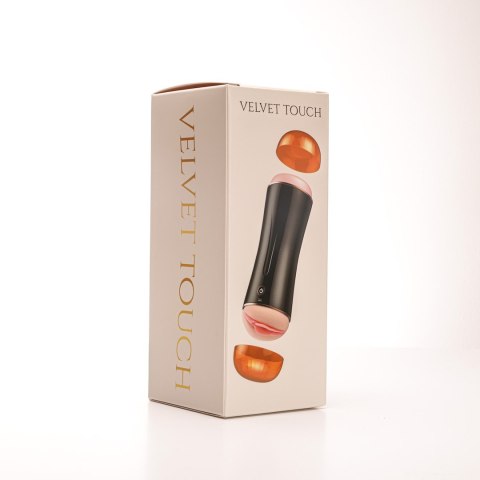 Masturbator Z Wibracją Dwustronny Wagina Anus Cyberskóra Ładowany Usb Czarny