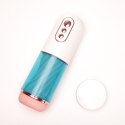 Masturbator Z Wibracją Ssaniem Cyberskóra Ładowany Usb Biały