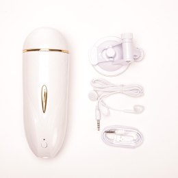 Masturbator Z Wibracją Wagina Cyberskóra Ładowany Usb Biały