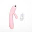 Wibrator Silikonowy Typ Króliczek Ładowany Usb Różowy