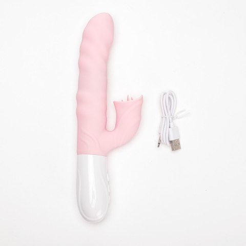 Wibrator Silikonowy Typ Króliczek Ładowany Usb Różowy