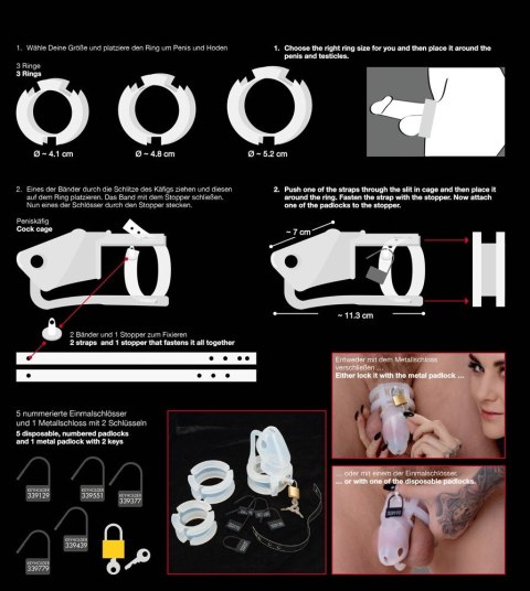 ZESTAW SEX BDSM KLATKA EREKCYJNA NA PENIS 41,48,52 ZESTAW SEX BDSM KLATKA EREKCYJNA NA PENIS 41,48,52