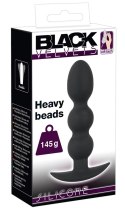 KORALIKI ANAL SEX SILIKONOWE 13,3 CM BLACK VELVETS