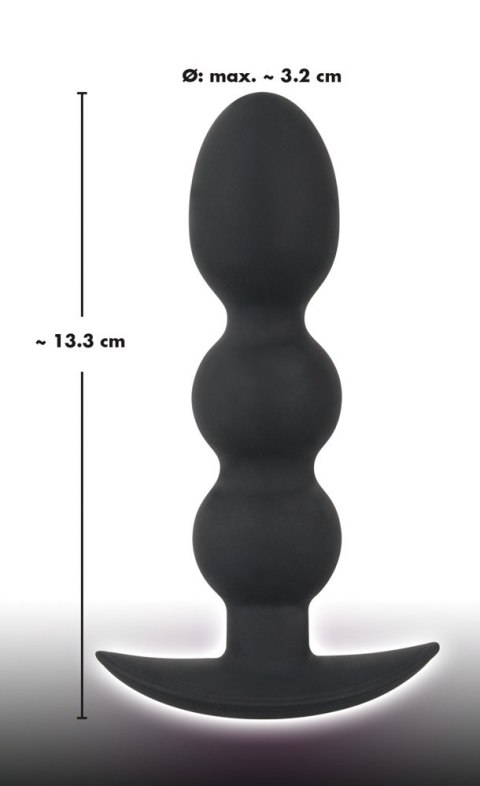 KORALIKI ANAL SEX SILIKONOWE 13,3 CM BLACK VELVETS KORALIKI ANAL SEX SILIKONOWE 13,3 CM BLACK VELVETS