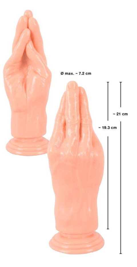 SZTUCZNY PENIS DILDO RĘKA DŁOŃ CZŁONEK PRZYSSAWKA