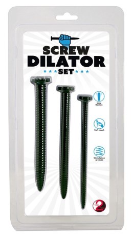 KOMPLET SILIKONOWY DILATOR MASTURBATOR ŚRUBY BDSM