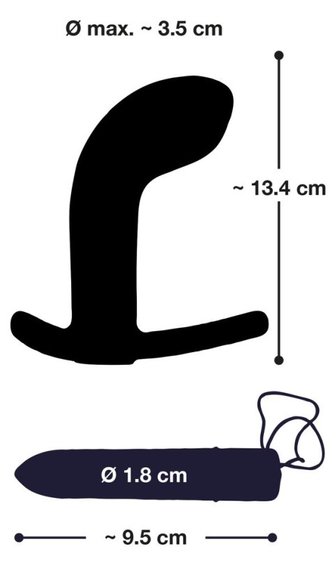MASAŻER PROSTATY 10 FUNKCJI WIBRACJI 13,4 CM CICHY MASAŻER PROSTATY 10 FUNKCJI WIBRACJI 13,4 CM CICHY