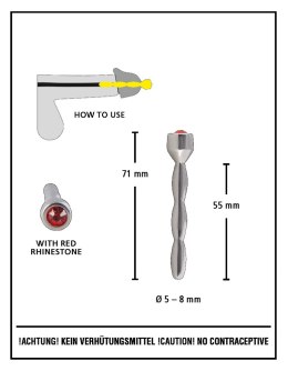 STALOWY DILATOR MASTURBATOR CEWKI MOCZOWEJ BDSM