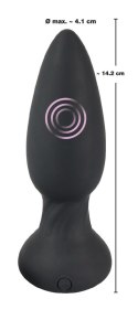 KOREK ANALNY SILIKON 10 WIBRACJI SEX ANAL 14,2CM