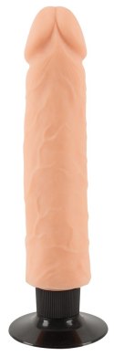 WIBRATOR NATURAL PENIS DILDO PRZYSSAWKA DUŻY 26CM