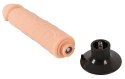 WIBRATOR NATURAL PENIS DILDO PRZYSSAWKA DUŻY 26CM
