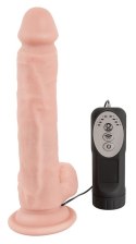 WIBRATOR MOCNY CICHY GRUBY 8 TRYBÓW PCHNIĘCIE 21CM