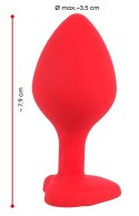 KOREK ANAL SEX SERCE STOŻEK 7,9 CM YOU2TOYS