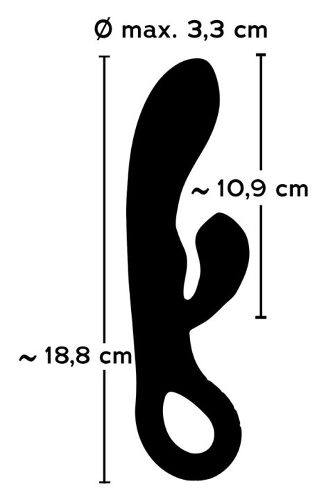 WIBRATOR MOCNY PODWÓJNA PENETRACJA MULTI 18,8 CM