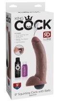 SEX PENIS DŁUGIE DILDO CUMSHOT 23CM DO NAPEŁNIENIA