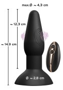 KOREK ANALNY 7 FUNKCJI WIBRACJI MOCNY CICHY 14,9CM