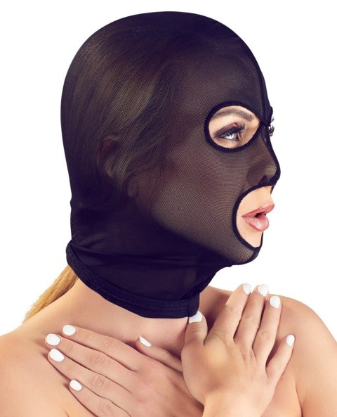 MASKA CZARNA BDSM SEX Z OTWORAMI NA OCZY I USTA MASKA CZARNA BDSM SEX Z OTWORAMI NA OCZY I USTA