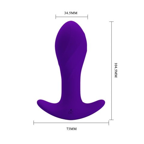 KOREK ANALNY PLUG 12 FUNKCJI WIBRACJI PRETTY LOVE KOREK ANALNY PLUG 12 FUNKCJI WIBRACJI PRETTY LOVE