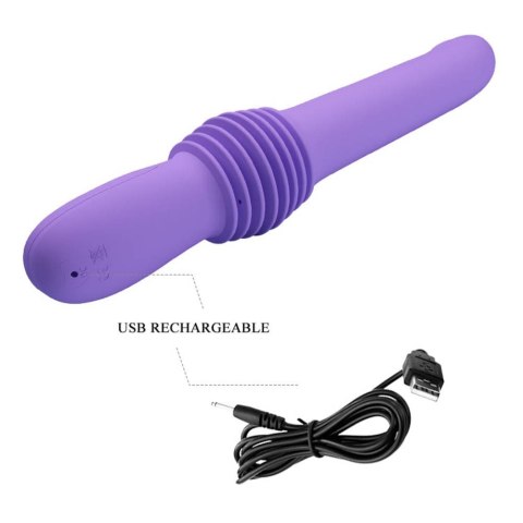 WIBRATOR SZTUCZNY PENIS MOCNY DŁUGI TRYB PCHANIA