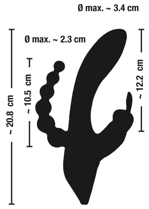 WIBRATOR MOCNY CICHY PUNKT G 7 FUNKCJI 20,8 CM WIBRATOR MOCNY CICHY PUNKT G 7 FUNKCJI 20,8 CM