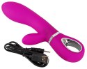 WIBRATOR PODWÓJNA PENETRACJA 7 FUNKCJI 20,2 CM
