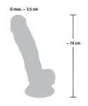 SZTUCZNY PENIS DILDO MĘSKI CZŁONEK Z PRZYSSAWKĄ