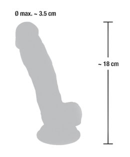 SZTUCZNY PENIS DILDO MĘSKI CZŁONEK Z PRZYSSAWKĄ