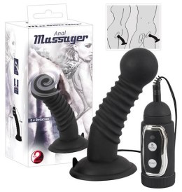 KOREK ANALNY SILIKONOWY 5 FUNKCJI WIBRACJI 13,5 CM