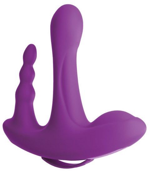 WIBRATOR PODTRÓJNA PENETRACJA KORALIKI 10 FUNKCJI