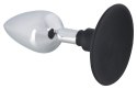 KOREK ANAL SEX METALOWY SILIKONOWA KOŃCÓWKA 10,2CM