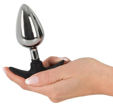 KOREK ANAL SEX METALOWY SILIKONOWA KOŃCÓWKA 11,4CM KOREK ANAL SEX METALOWY SILIKONOWA KOŃCÓWKA 11,4CM