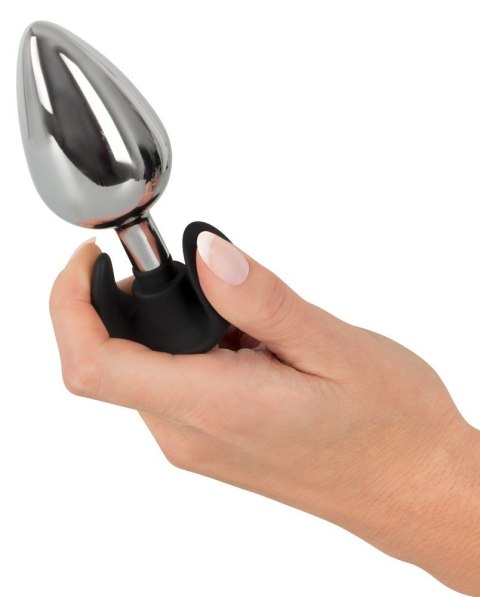 KOREK ANAL SEX METALOWY SILIKONOWA KOŃCÓWKA 11,4CM KOREK ANAL SEX METALOWY SILIKONOWA KOŃCÓWKA 11,4CM