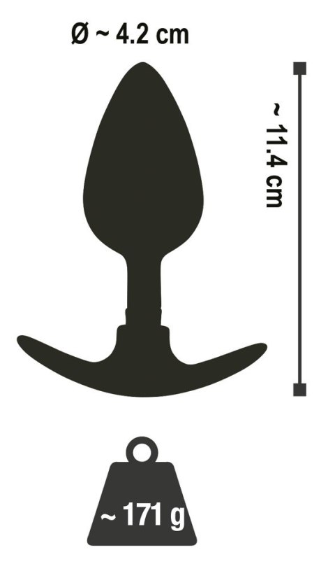 KOREK ANAL SEX METALOWY SILIKONOWA KOŃCÓWKA 11,4CM KOREK ANAL SEX METALOWY SILIKONOWA KOŃCÓWKA 11,4CM