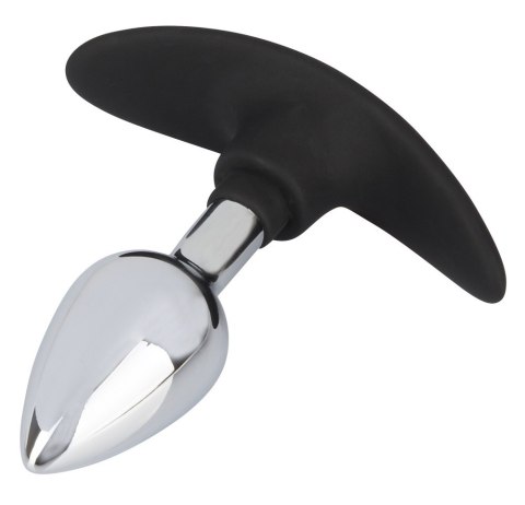 KOREK ANAL SEX METALOWY SILIKONOWA KOŃCÓWKA 8,9 CM KOREK ANAL SEX METALOWY SILIKONOWA KOŃCÓWKA 8,9 CM
