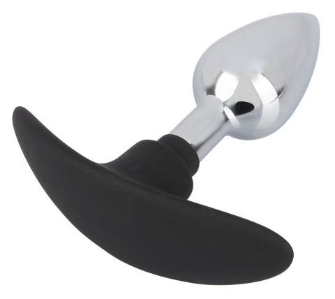 KOREK ANAL SEX METALOWY SILIKONOWA KOŃCÓWKA 8,9 CM KOREK ANAL SEX METALOWY SILIKONOWA KOŃCÓWKA 8,9 CM