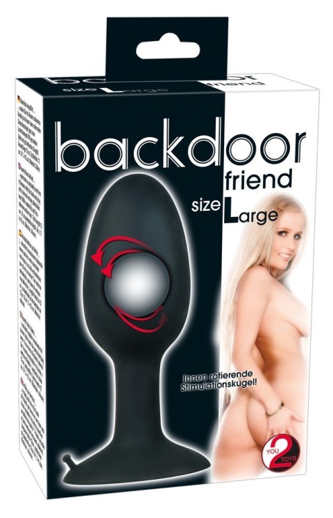 KOREK ANALNY BACKDOOR FRIEND 12 CM SILIKONOWY KOREK ANALNY BACKDOOR FRIEND 12 CM SILIKONOWY