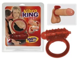 PIERŚCIEŃ VIBRO RING CZERWONY