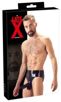 MAJTKI LATEX Z OSŁONĄ NA PENISA M
