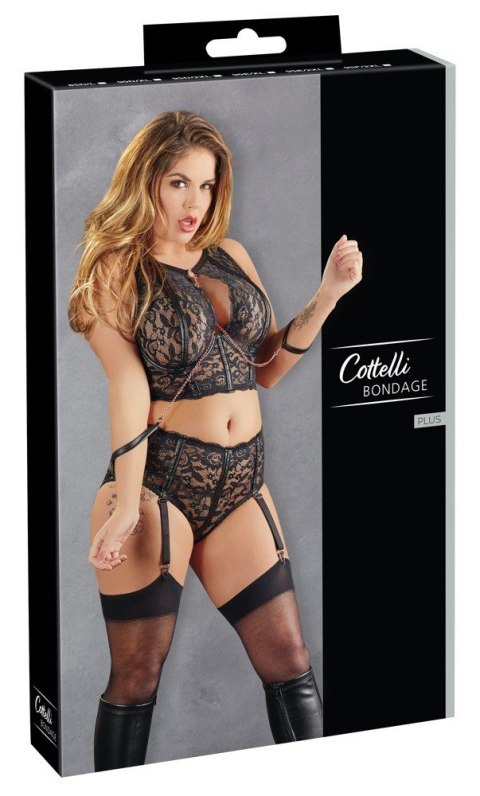 KOMPLET BIELIZNY COTTELLI BONDAGE 85D/L KOMPLET BIELIZNY COTTELLI BONDAGE 85D/L