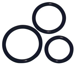 ZESTAW EREKCYJNY 3SZT PIERŚCIEŃ NA PENISA SEX RING