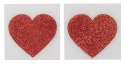 NASUTNIKI CZERWONE SERCA OZDOBA NA SUTKI NAKLEJKI