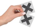NASUTNIKI CZARNE "X" OZDOBA NA SUTKI NAKLEJKI