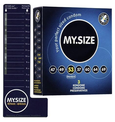 PREZERWATYWY 53 MM OPAKOWANIE 3 SZT. MY.SIZE