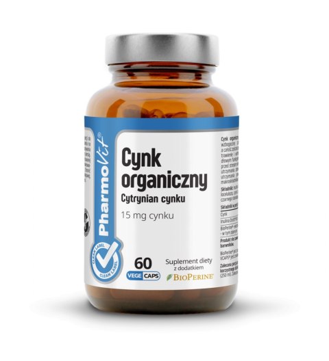 PHARMOVIT CYNK ORGANICZNY CYTRYNIAN CYNKU 15 MG PHARMOVIT CYNK ORGANICZNY CYTRYNIAN CYNKU 15 MG
