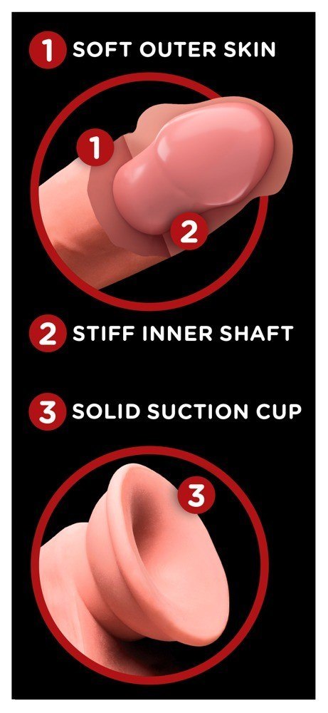 SZTUCZNY PENIS DILDO MĘSKI CZŁONEK PRZYSSAWKA 23CM