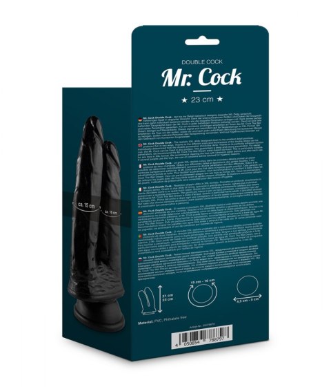 SEX PODWÓJNY PENIS DŁUGIE DILDO Z PRZYSSAWKĄ DUŻY